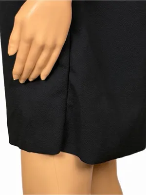 HUGO BUSCATI Milano Vintage Black 100% Silk Sleeveless Little Black Dress Size 8 thumbnail 7