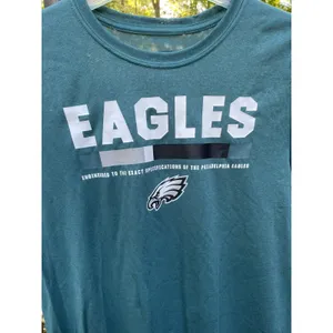 Philadelphia Eagles Nike Dri-Fit Tee Unisex Sz L (runs small)Green Graphic NFL thumbnail 12