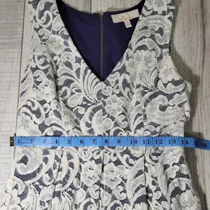 Monteau White‎ Lace Dress V Neck Sleeveless Party Cocktail Dress thumbnail 6