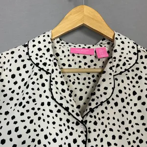 Isaac Mizrahi‎ Pajamas Dots Cruella De Vil Halloween Costume Dalmatian Spots Med thumbnail 5