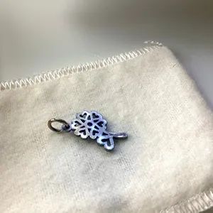 RETIRED James Avery Seven Hearts Flower Charm thumbnail 2