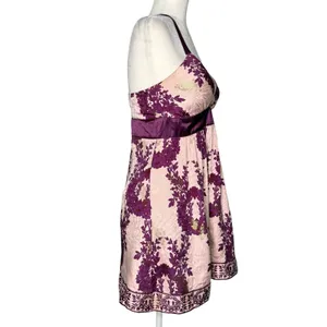 Vintage 90s‎ Y2K Tracy Reese S Silk Floral Blouse Top Babydoll Fairy Whimsigoth thumbnail 7
