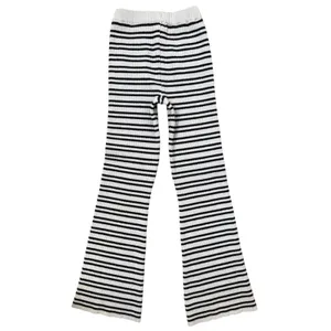 Frankies Bikinis Camden Striped Knit Pants in Starlit Stripe Size Large thumbnail 4