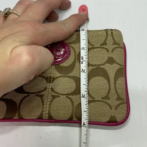 Coach Berry Wristlet Wallet Purse Monogram thumbnail 9