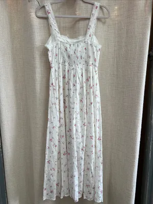 Floral Stripe Clip Dot Sleeveless Maxi Dress Medium thumbnail 13