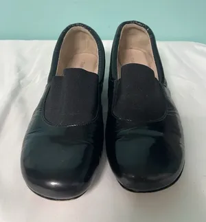 Taryn Rose Kendall Black Patent Square Toe Flats‎ 7.5 S-427 thumbnail 1