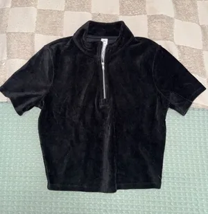 NWOT Alo Yoga Micro Corduroy Winter Break Mock Neck size XS thumbnail 1