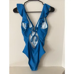 NWT CUPSHE Live Life on the Beach Turquoise One Piece Swimsuit Size-Small thumbnail 5