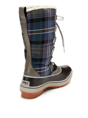Sorel Tivoli High Plaid Lace-Up Waterproof Winter Boots Size 7.5 thumbnail 2