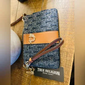True Religion Women's Mini Wallet, Small Compact Quilted Clutch Pouch thumbnail 11