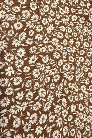 Cotton Candy LA Brown Floral Halter Tie Mini Dress Size M - NWOT thumbnail 11