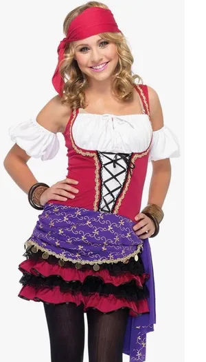 Leg Avenue Juniors Crystal Ball Gypsy Costume thumbnail 2