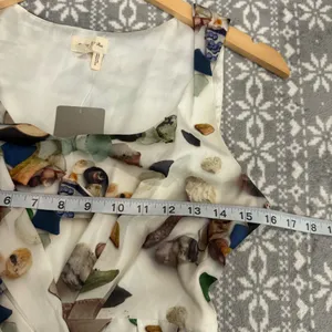 NWT Anthropologie Meadow & Rue Beach Treasures Dress Beachy Flowy‎ Preppy Size 2 thumbnail 10
