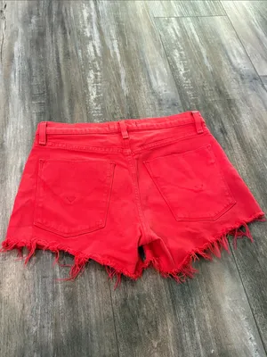 Hudson Jeans Gemma Red Jeans Shorts size 25 thumbnail 6