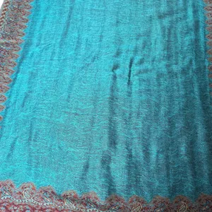Pashmina Silk Blend Decorative Traditional Paisley Fringe Woven Reversible Scarf thumbnail 6