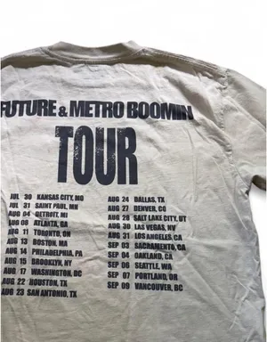 Future & Metro Boomin Concert Tee White Size M thumbnail 3