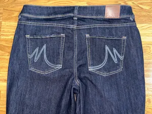 Maurices Jeans Women's Size 12 Regular Dark Wash Skinny Taper Leg Embroidered thumbnail 11
