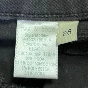 Rag & Bone Women's Black High Rise Ankle Stretch Casual Denim Skinny Jeans Sz 28 thumbnail 6