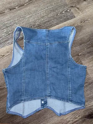 Oat Denim Vest Blue Size M thumbnail 4
