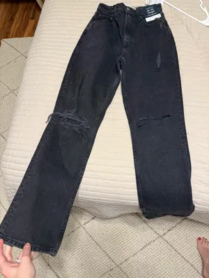 NWT Abercrombie Black Jeans thumbnail 1