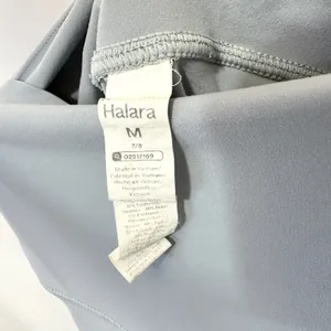 Halara Medium Leggings High Waisted Gray Side Pockets 7/8 Solid‎ Athleisure 704 thumbnail 7