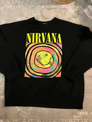 Boohoo Nirvana Oversized Crewneck thumbnail 1