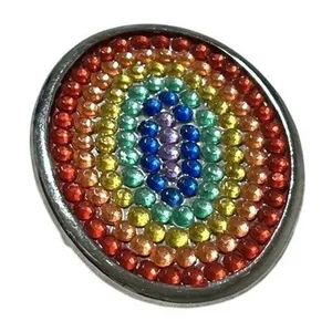 Rainbow‎ Rhinestone PRIDE Belt Buckle Silver Toned Oval Western LGBTQ Statement thumbnail 5