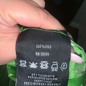 Rare silk Carlisle green zip jacket $200 6 beautiful designer spring evening thumbnail 4