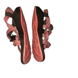 Chaco Orange and Brown Strappy Sandals Size 9 thumbnail 3