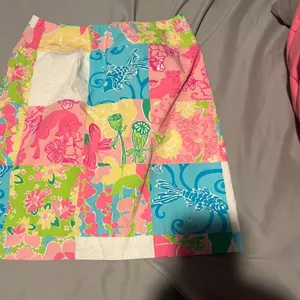 Lilly Pulitzer patchwork‎ skirt vintage size 0 thumbnail 2