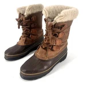 Sorel Women’s Alpine Waterproof Sherpa Lined leather Boots size 7 Duck‎ Caribou thumbnail 2