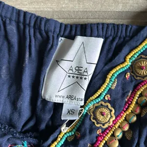 Area stars beaded trim dress Blue Size XS thumbnail 4