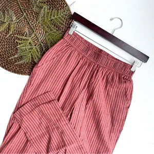 Sundry Evereve Womens Pants Stripe Summer Lounge Trousers Cotton Pockets Small thumbnail 1