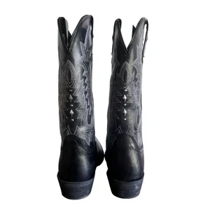 DURANGO NEW Women's Black Crush Antique Studded Western Boot Size 9 #243307 thumbnail 6