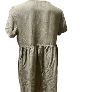 Madewell Women's Brown Button-Front Mini Dress Size M Casual Short Sleeve thumbnail 7
