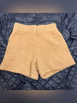 SKIMS cozy shorts in tan brown size large/ extra large thumbnail 5
