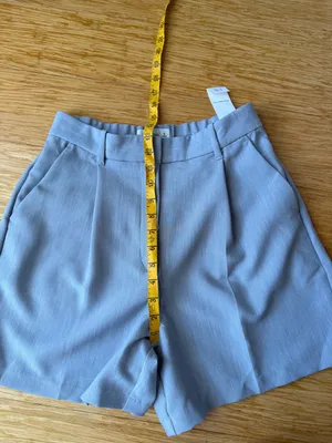 Abercrombie Ultra High Rise Tailored Pleated Shorts Gray NWT S thumbnail 9