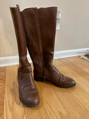 Brown leather boots Size 8.5 thumbnail 4