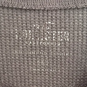 Hollister Gray Waffle Knit Cropped Boyfriend‎ T-Shirt Long Sleeve Ringer Neck S thumbnail 4