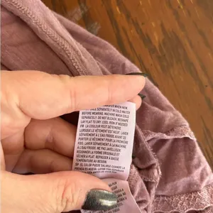 American Eagle Soft & Sexy Lace Trim Short Sleeve Tee Top S Purple thumbnail 4