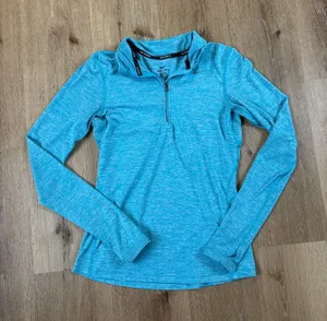 Nike Blue Quarter-Zip Pullover thumbnail 1