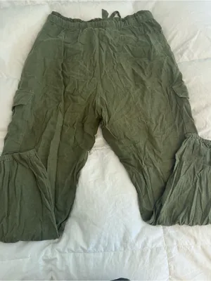 Aerie Linen Blend Cargo Joggers thumbnail 2