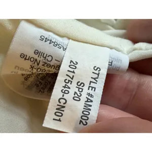 Madewell Women White Black Polka Dot Smocked Ruffle Midi Dress Size S thumbnail 6