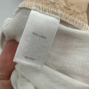 J. Jill Love Linen Pants Womens Small White 100% Linen‎ Crop Relaxed Pockets thumbnail 4