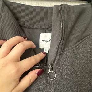 Aerie Sherpa Fleece Corset Jogger Dark Gray Size Small thumbnail 5