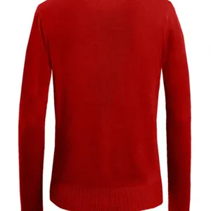 Cielo Jeans USA RED Ribbed Crewneck Button Down Classic Small Sweater Cardi thumbnail 3