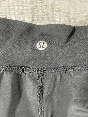Lululemon Speed Shorts Womens Black Reflective Dots Running Lined Zip Pocket thumbnail 7