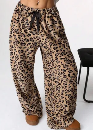 Pajama Pants Brown Size M thumbnail 1