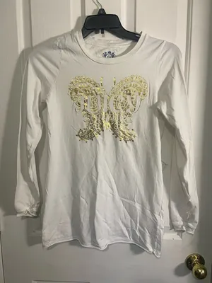 Juicy Couture White Tee with Blue Crest Logo thumbnail 1