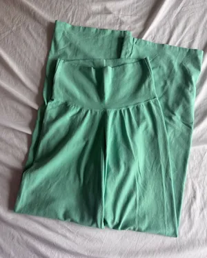 teal brandy melville wide leg foldover pants nwt thumbnail 1